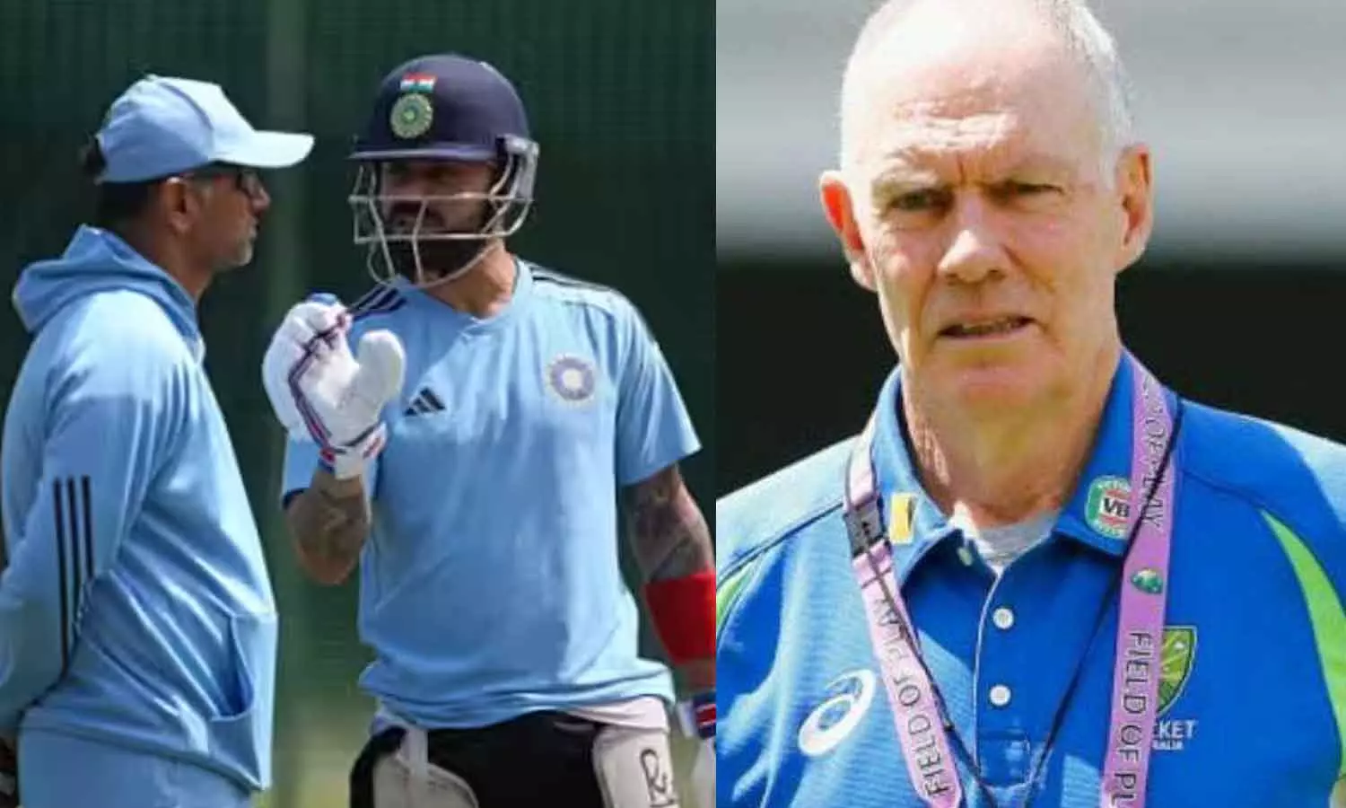 Rahul dravid- Virat Kohli- Greg Chappel
