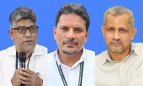 TK Farooq Jamaat-e-Islami State General Secretary VT Abdullakoya Thangal and MK Muhammadali Vice Presidents