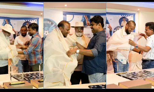 Indian football Players honoured