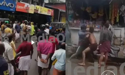 നട്ടുച്ചക്ക് നഗരമധ്യത്തിൽ മദ്യപിച്ചെത്തി പരാക്രമം നടത്തിയ രണ്ട് പേർക്കെതിരെ കേസ്