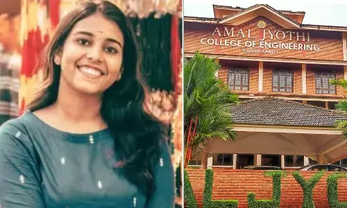 Action Council march to Amaljyothi College today in Sradha Death Case