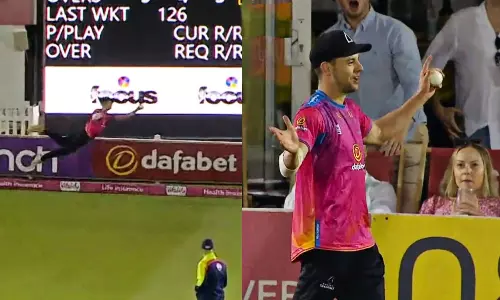 ചരിത്രത്തിലെ ഏറ്റവും മികച്ച ക്യാച്ച്;  അതിശയിപ്പിച്ച് ബ്രാഡ് കറി