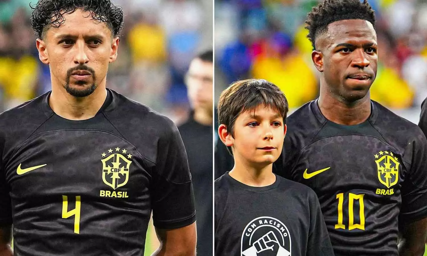 brazil football players wear black jersey
