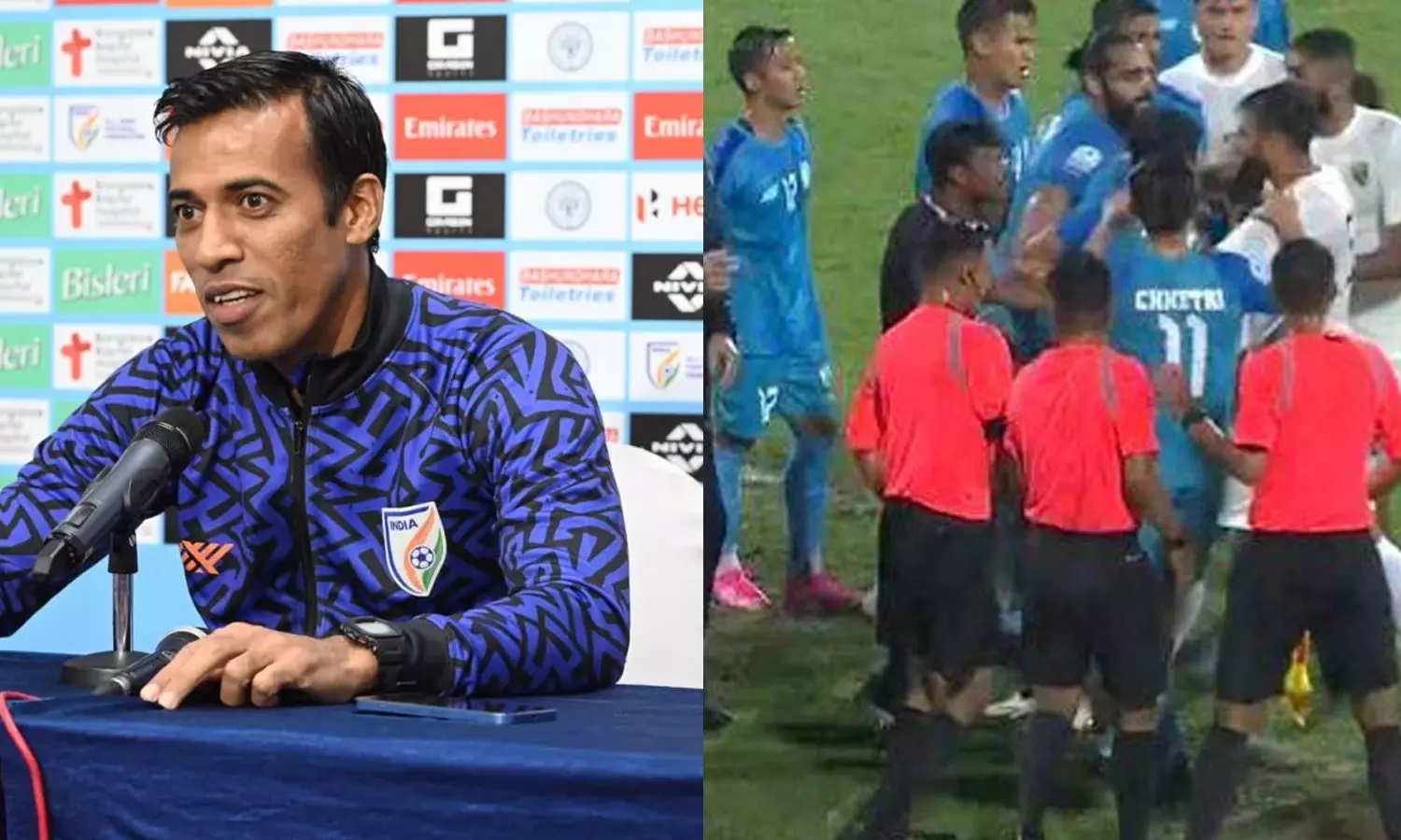 പാക് താരം സ്റ്റിമാച്ചിന്‍റെ തലക്കടിച്ചത്  റഫറി കണ്ടില്ലേ; വിമര്‍ശനവുമായി സഹ പരിശീലകന്‍