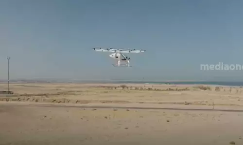 The first air taxi test was successfully completed in Saudi Arabia