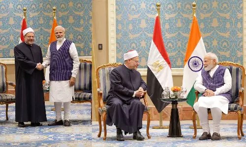 Modi met Egypt grand mufti cairo