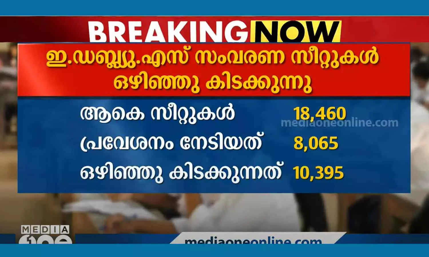 More than 10,000 plus one seats reserved for the backward among the forwarders are vacant