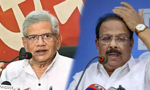 Sitaram Yechury,There is no politics in Sudhakarans arrest;  Sitaram Yechury,sitaram yechury on Sudhakarans arrest,latest malayalam news,സുധാകരന്റെ അറസ്റ്റിൽ രാഷ്ട്രീയമില്ലെന്ന് യെച്ചൂരി,കെ.സുധാകരന്‍റെ അറസ്റ്റ്,