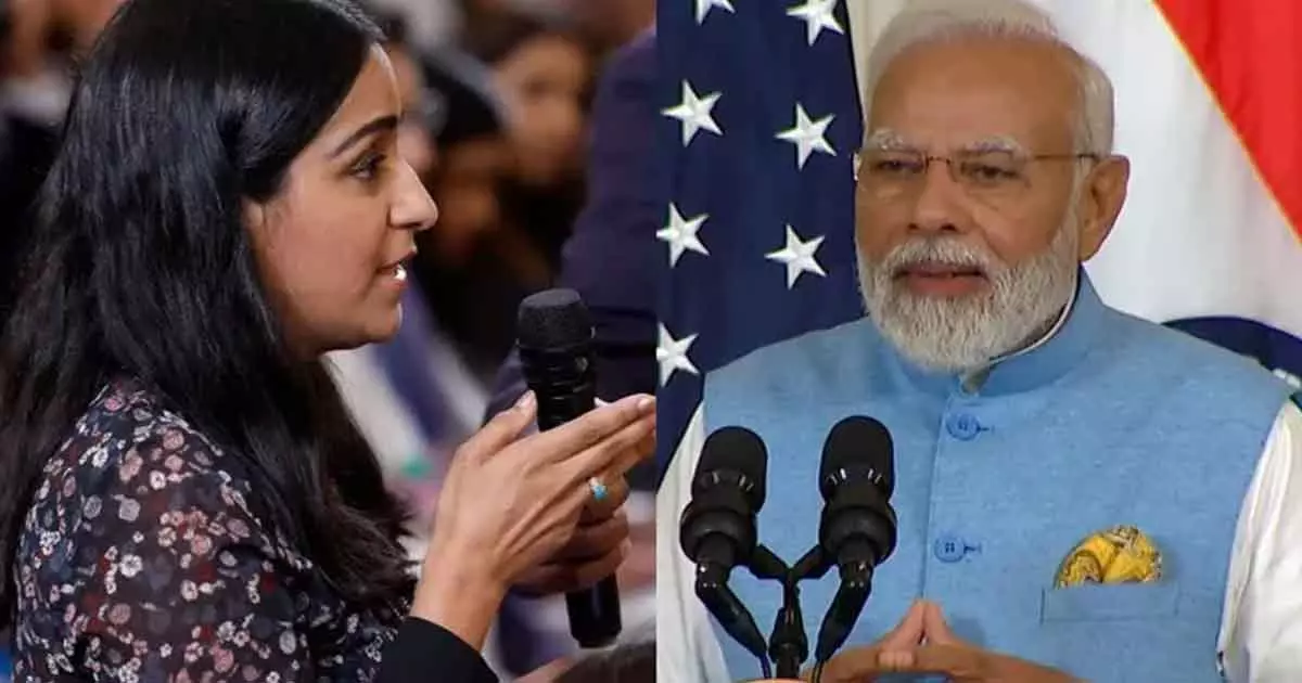 മോദിയോട് ചോദ്യമുന്നയിച്ച സബ്രിന സിദ്ദിഖിക്കെതിരെ സൈബറാക്രമണം; അപലപിച്ച് വൈറ്റ് ഹൗസ് മോദിയോട് ചോദ്യമുന്നയിച്ച സബ്രിന സിദ്ദിഖിക്കെതിരെ സൈബറാക്രമണം; അപലപിച്ച് വൈറ്റ് ഹൗസ്