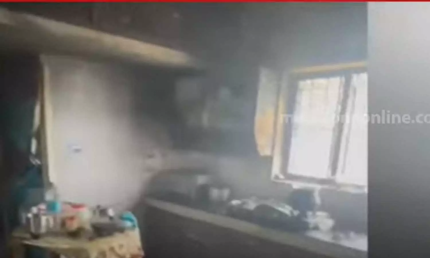 Cooking gas leak causes fire: The kitchen of a house was destroyed in Thrissur