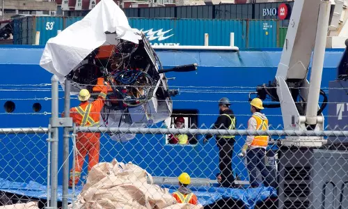 Debris from the Titan submersible
