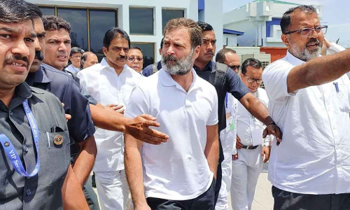 Rahul Gandhi Reaches Manipur Manipur relief camps By Chopper After Convoy Stopped
