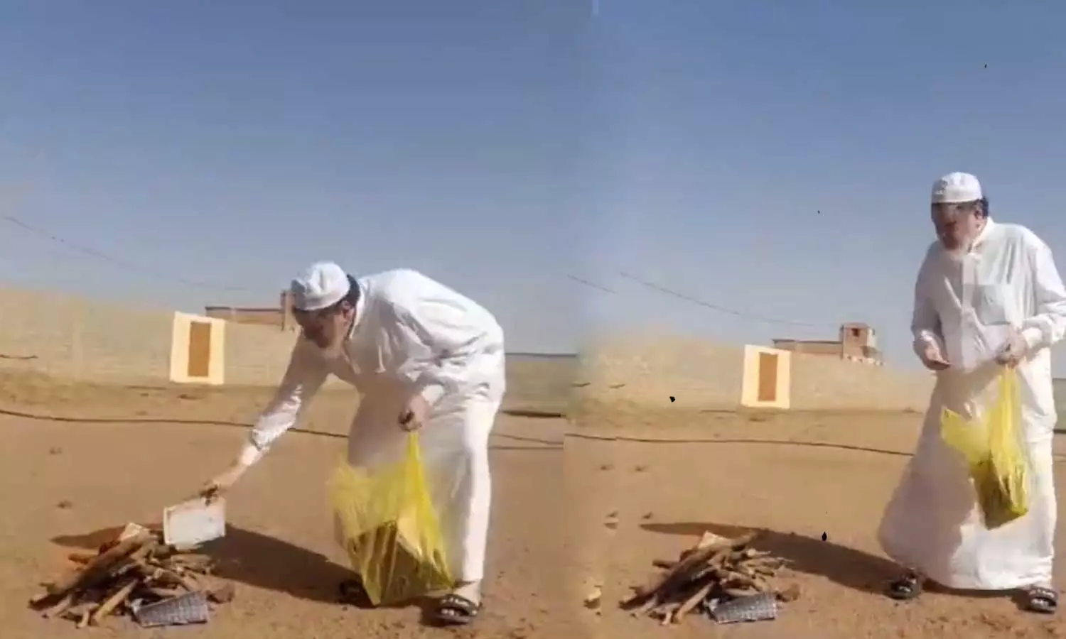 Saudi businessman burns all claim books, Saudi businessman burns all claim books as an Eidul Adha gift, Saudi businessman