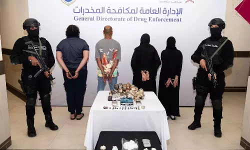 ഖത്തറില്‍ ലഹരി വില്‍പ്പന നടത്തിയ നാല് പേര്‍ പിടിയില്‍