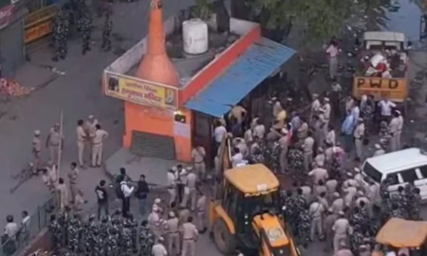 Delhi PWD demolishes temple, mazar in Bhajanpura,anti-encroachment drive,latest national news,Religious sites demolished during anti-encroachment drive at Delhis Bhajanpura Delhi PWD demolishes temple, mazar in Bhajanpura,anti-encroachment drive,latest national news,Religious sites demolished during anti-encroachment drive at Delhis Bhajanpura