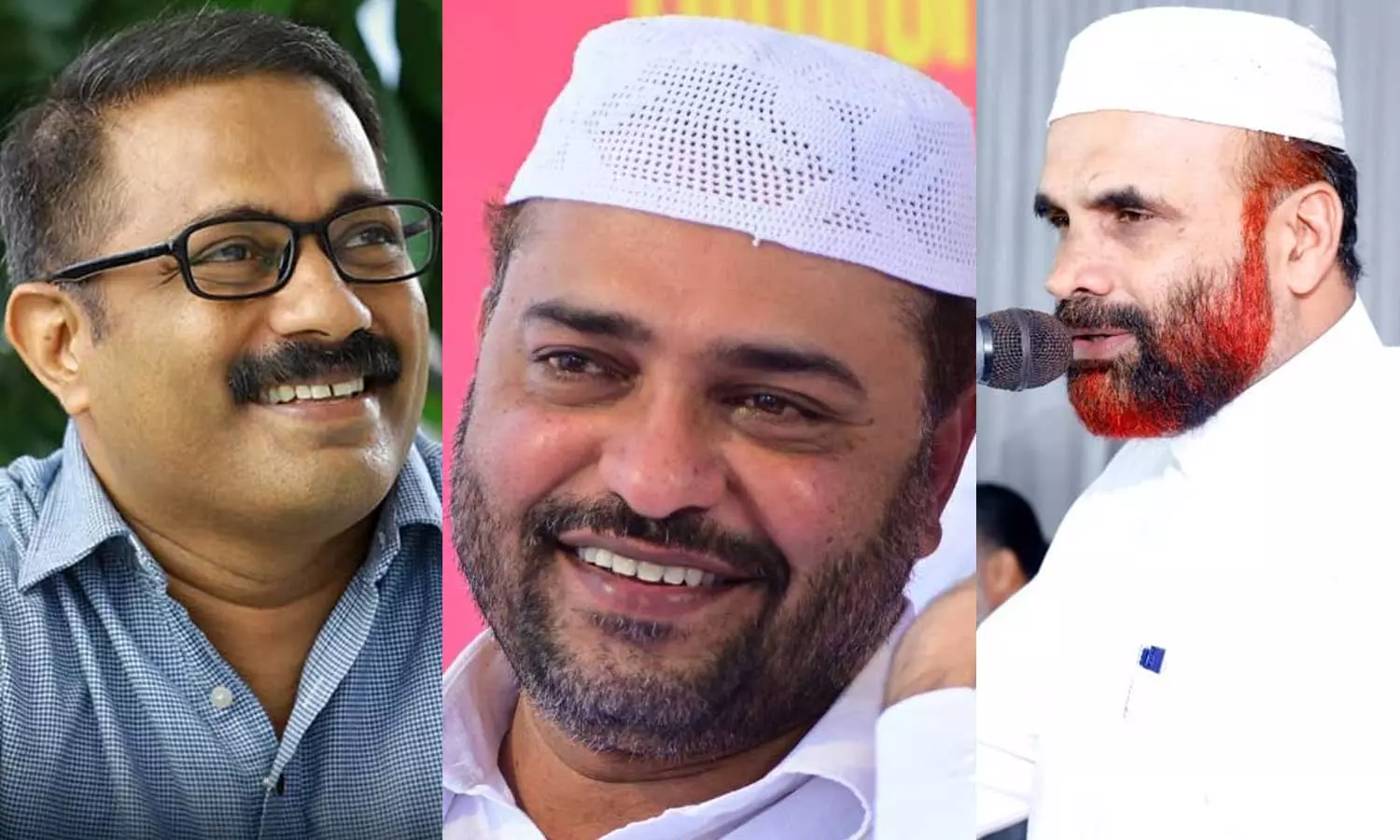 കെ.എം ഷാജി, സത്താര് പന്തല്ലൂര്, നാസര് ഫൈസി കൂടത്തായി കെ.എം ഷാജി, സത്താര് പന്തല്ലൂര്, നാസര് ഫൈസി കൂടത്തായി