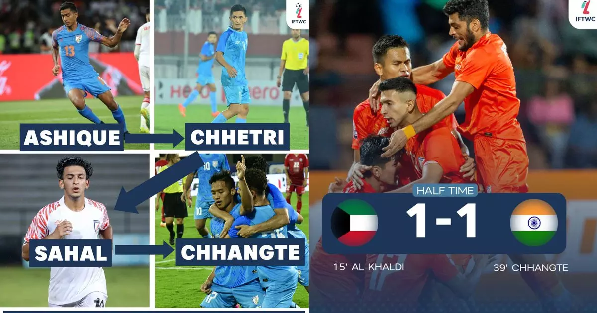 A tough fight between India and Kuwait in the SAFF Cup final