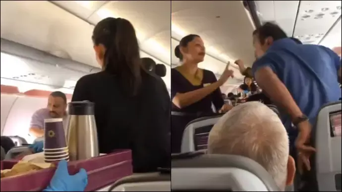 Vistara flight mid-air fight