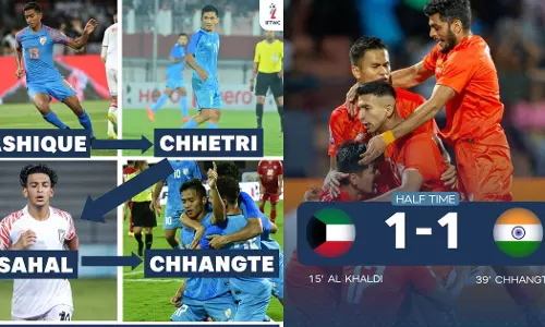 A tough fight between India and Kuwait in the SAFF Cup final
