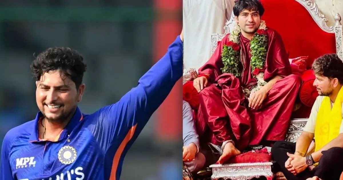 Windies tour: Kuldeep meets Bageshwar Dham Baba and seeks blessings, picture goes viral