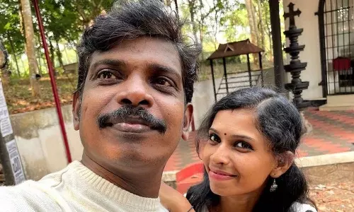 kollam sudi and wife renu