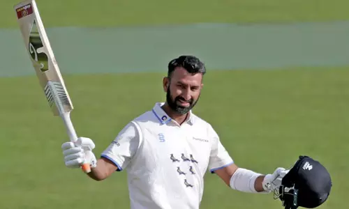 Cheteshwar Pujara scored a century for West Zone in  Duleep Trophy