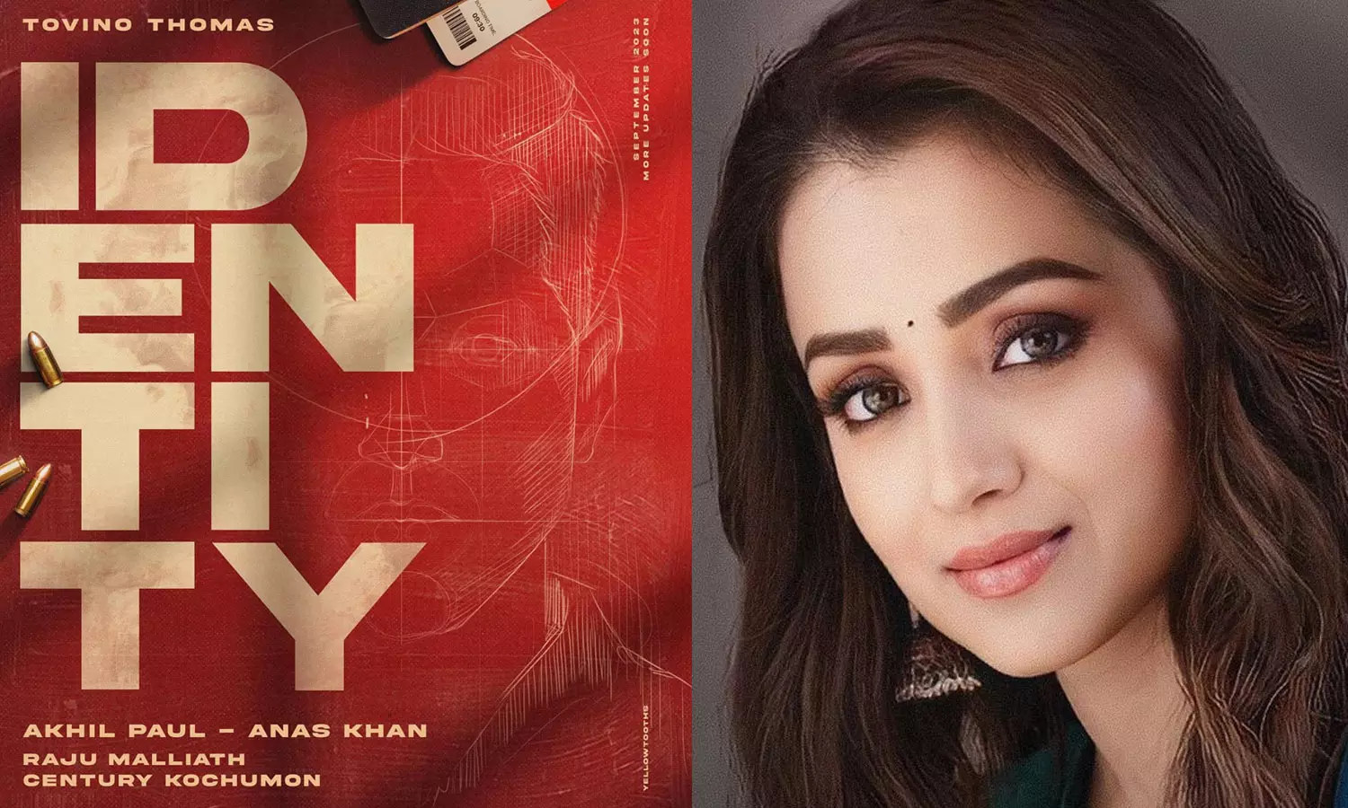 പാൻ ഇന്ത്യൻ ചിത്രമായി ‘ഐഡന്റിറ്റി‘ ഒരുങ്ങുന്നു; ടോവിനോയുടെ നായികയായി തൃഷ