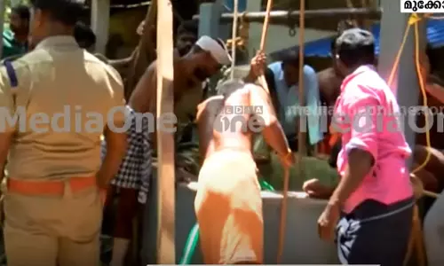 Worker trapped in well after landslide in Thiruvananthapuram