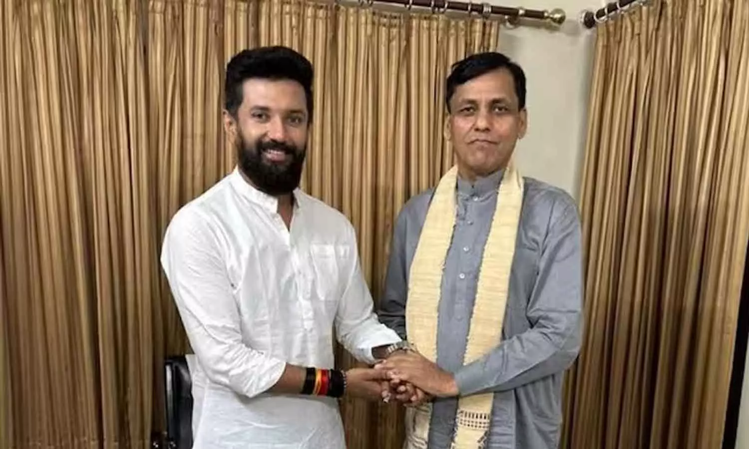 chirag paswan meets bjps nityanand rai chirag paswan meets bjps nityanand rai