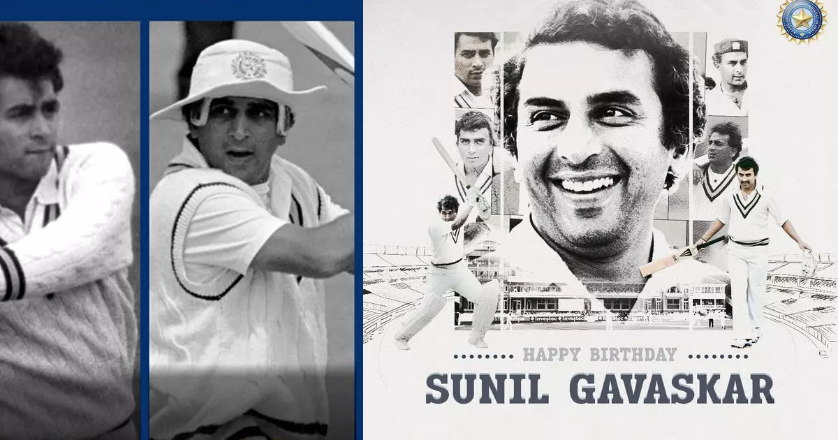Today is Little Master Sunil Gavaskars 74th birthday Today is Little Master Sunil Gavaskars 74th birthday