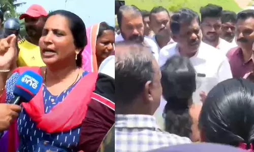 മുതലപ്പൊഴിയിലെത്തിയ മന്ത്രിമാർക്ക് നേരെ മത്സ്യത്തൊഴിലാളികളുടെ പ്രതിഷേധം