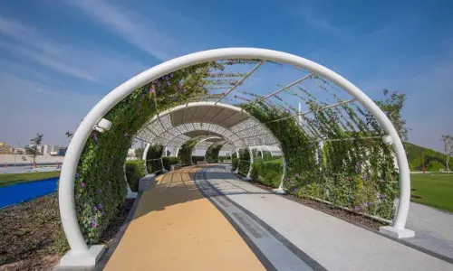 air-conditioned jogging tracks