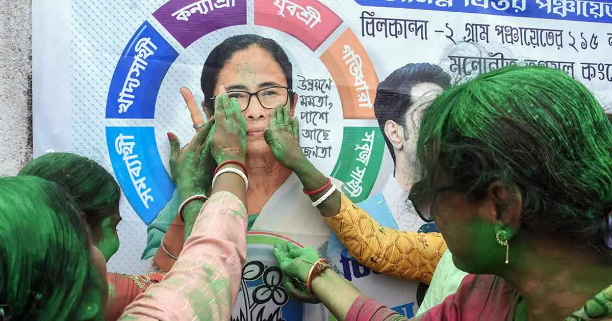 Trinamool Congress swept the West Bengal panchayat elections