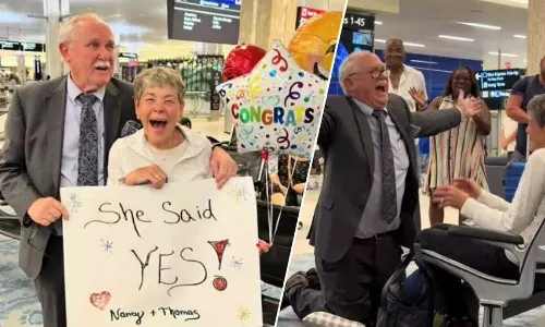 Man proposes to his teenage crush