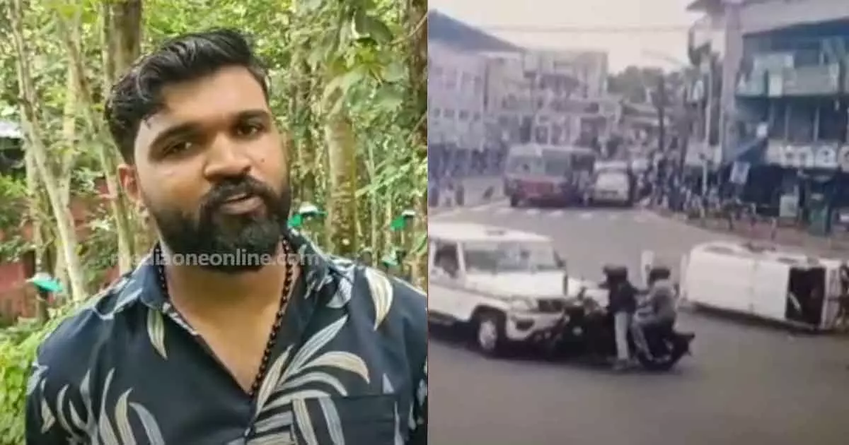 ambulance driver allegation against police after minister v sivankutty pilot vehicle hit ambulance