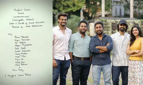 Pranav Mohanlal with a surprise gift on his birthday; New film with Vineeth sreenivasan Varshangalkku shesham