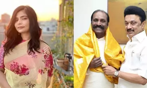 Chinmayi Sripada reacts as CM Stalin visits Vairamuthu at home on his birthday