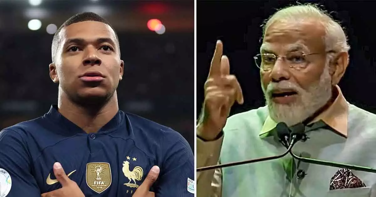 PM Narendra Modi Mentions Kylian Mbappe On France Visit PM Narendra Modi Mentions Kylian Mbappe On France Visit