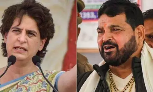 Brij Bhushan dares Priyanka Gandhi Vadra to contest in loksabha poll against him