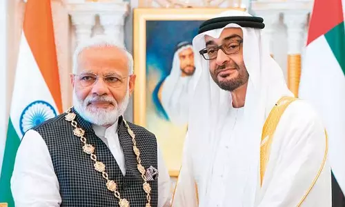 പ്രധാനമന്ത്രി നരേന്ദ്രമോദി നാളെ അബൂദബിയിൽ; യുഎഇ പ്രസിഡന്റുമായി കൂടിക്കാഴ്ച നടത്തും