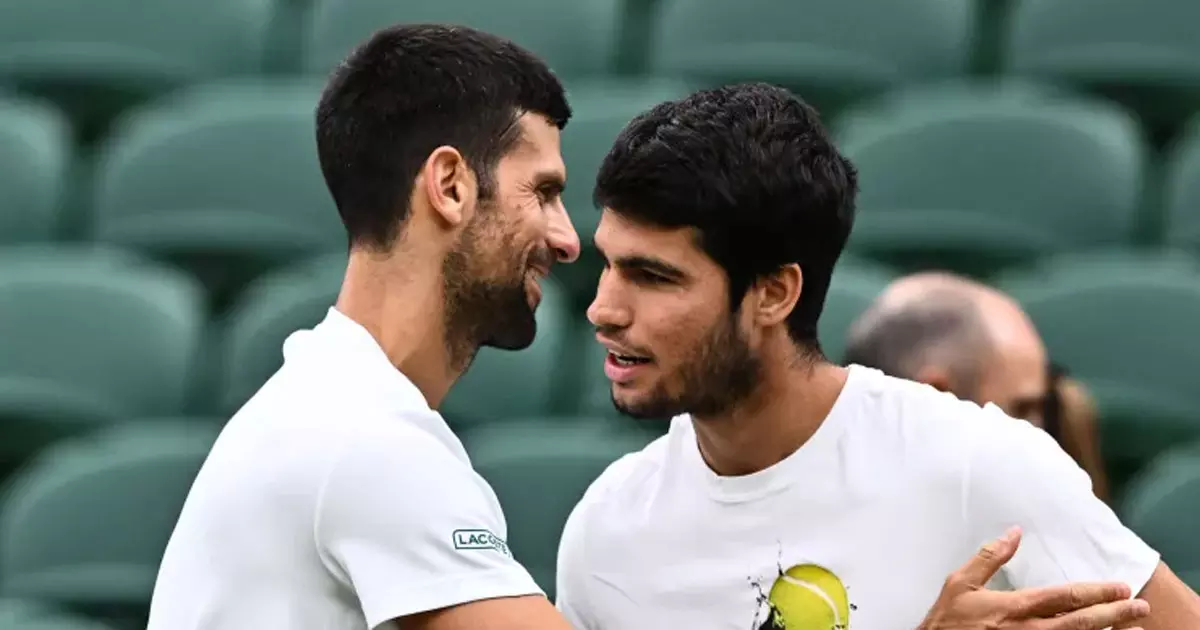 വിംബിൾഡൺ ഫൈനൽ നാളെ; നൊവാക് ജോക്കോവിച്ച് കാർലസ് അൽക്കാരസിനെ നേരിടും വിംബിൾഡൺ ഫൈനൽ നാളെ; നൊവാക് ജോക്കോവിച്ച് കാർലസ് അൽക്കാരസിനെ നേരിടും