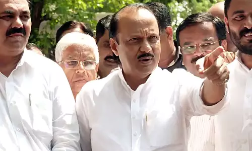 Ajit Pawar Visits Sharad Pawars Home To See Aunt After Surgery