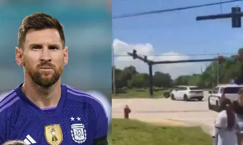lionel messi - accident