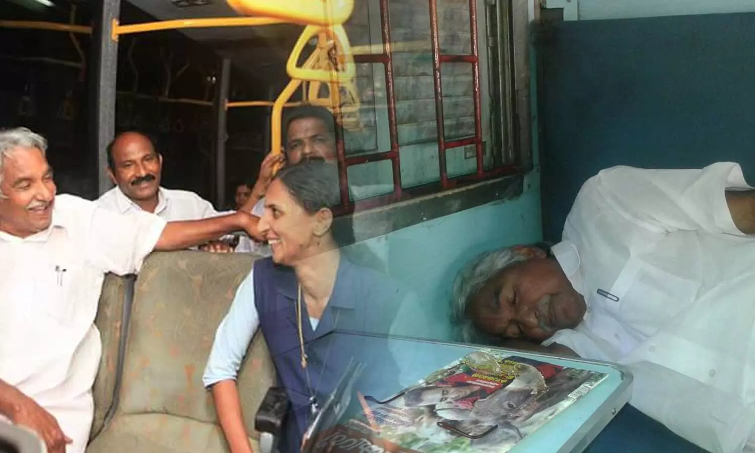 OOmmen chandys travels in public transport including KSRTC and Trains