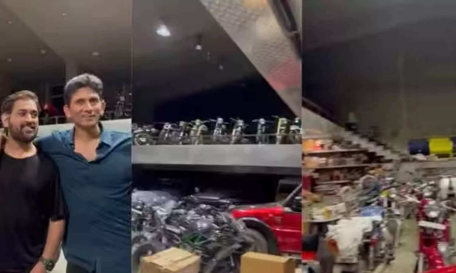 ഇത്രയും ബൈക്കുകളോ?: ധോണിയുടെ ബൈക്ക് ശേഖരം കണ്ട് ഞെട്ടി വെങ്കടേഷ് പ്രസാദ്