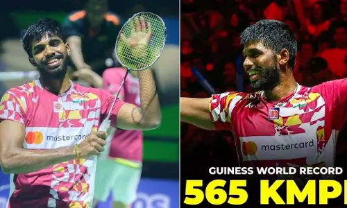 Satwiksairaj Rankireddy fastest badminton shot Guinness world record