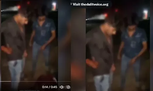 In Andhra Pradesh, a Dalit youth was beaten and then urinated on in his mouth by Cast Hindus
