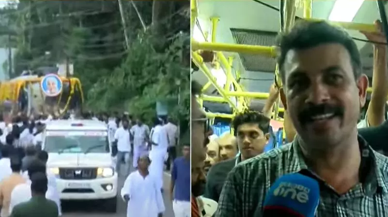 36 മണിക്കൂർ, ജനനായകനൊപ്പം ജനസാഗരത്തിന് സാക്ഷി; വിലാപയാത്രയ്ക്ക് സാരഥിയായ ഡ്രൈവർ