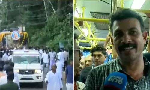 36 മണിക്കൂർ, ജനനായകനൊപ്പം ജനസാഗരത്തിന് സാക്ഷി; വിലാപയാത്രയ്ക്ക് സാരഥിയായ ഡ്രൈവർ