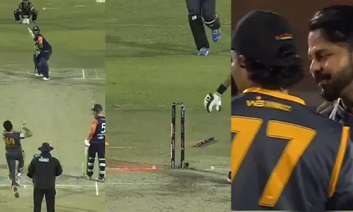 ഇംപാക്ട് പ്ലെയറായി വന്ന് കളി തിരിച്ച് ശ്രീശാന്ത്: തകർപ്പൻ ജയം